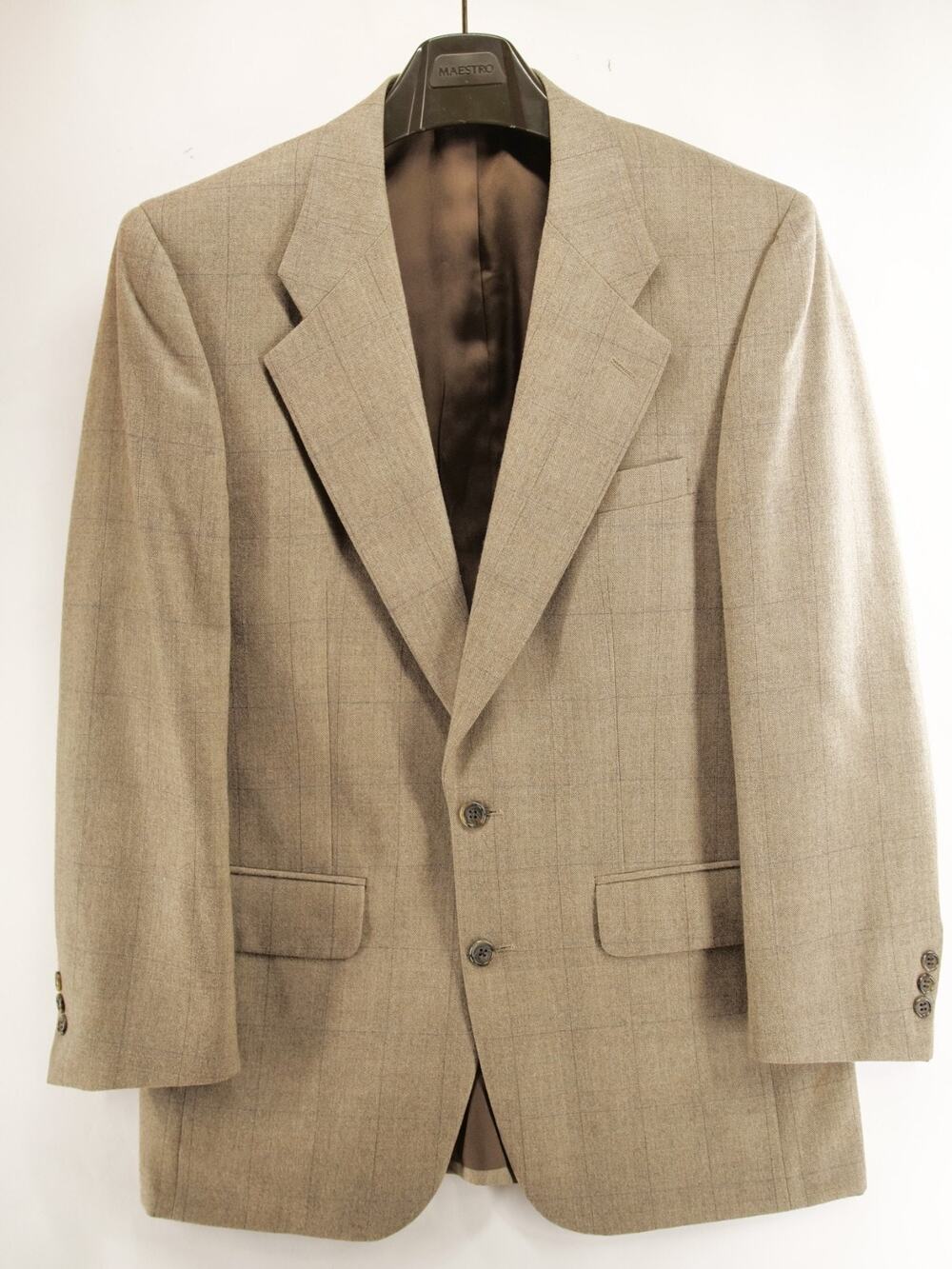 Vintage Burberrys Blazer Mens 40R Tweed Plaid Wool John Wanamaker Sport Coat